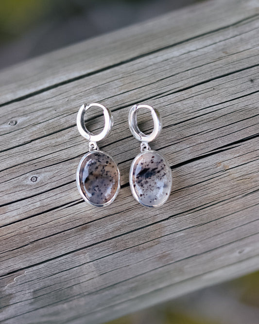 Montana Agate Huggies