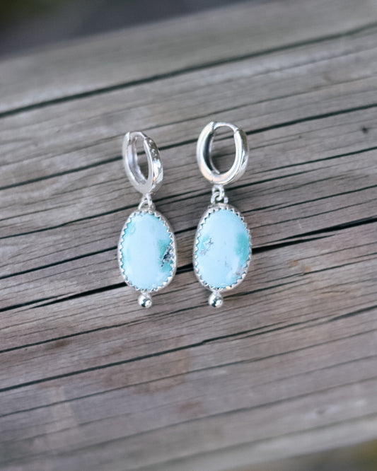 Lone Mountain Turquoise Huggies