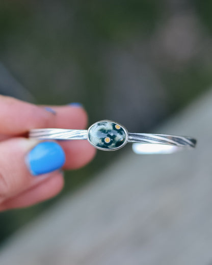 Ocean Jasper Topo Cuff || 6''